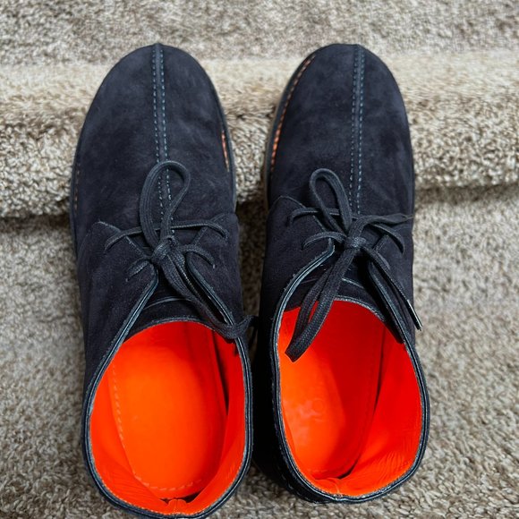 Louis Vuitton Men's Navy Suede Boots- - Picture 7 of 16